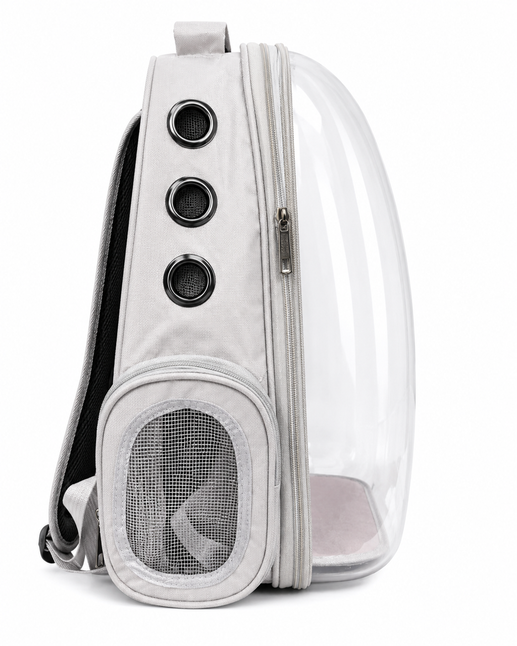 Mochila Transportadora Transparente con Ventilación para Perros Pequeños y Gatitos – Diseño Animal