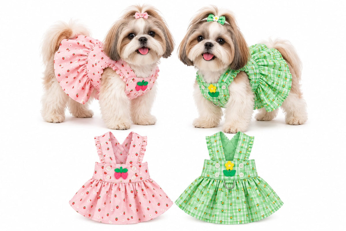 Vestido Frutal con Falda para Perro