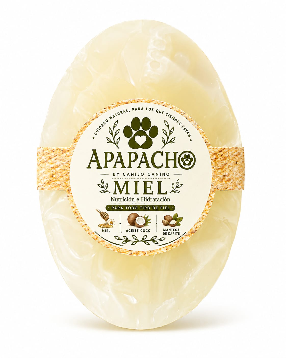 Apapacho Miel — Barra de Baño Nutritiva e Hidratante