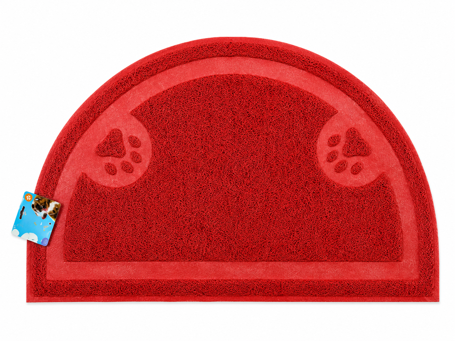 Tapete Semicircular Antiderrames para Comida y Agua de Mascotas